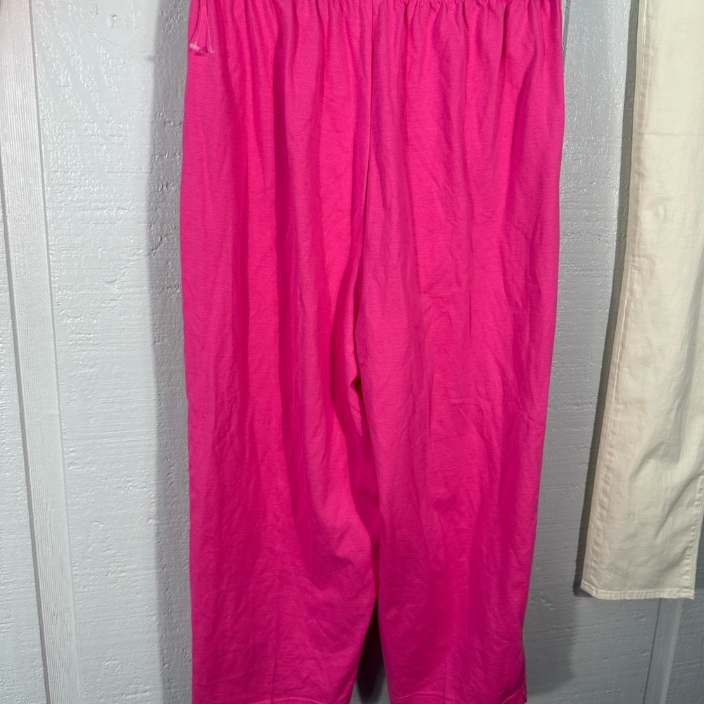 Marshall Russo  Vintage Pink Short Sleeve Capri Set Size M EUC - Picture 9 of 12